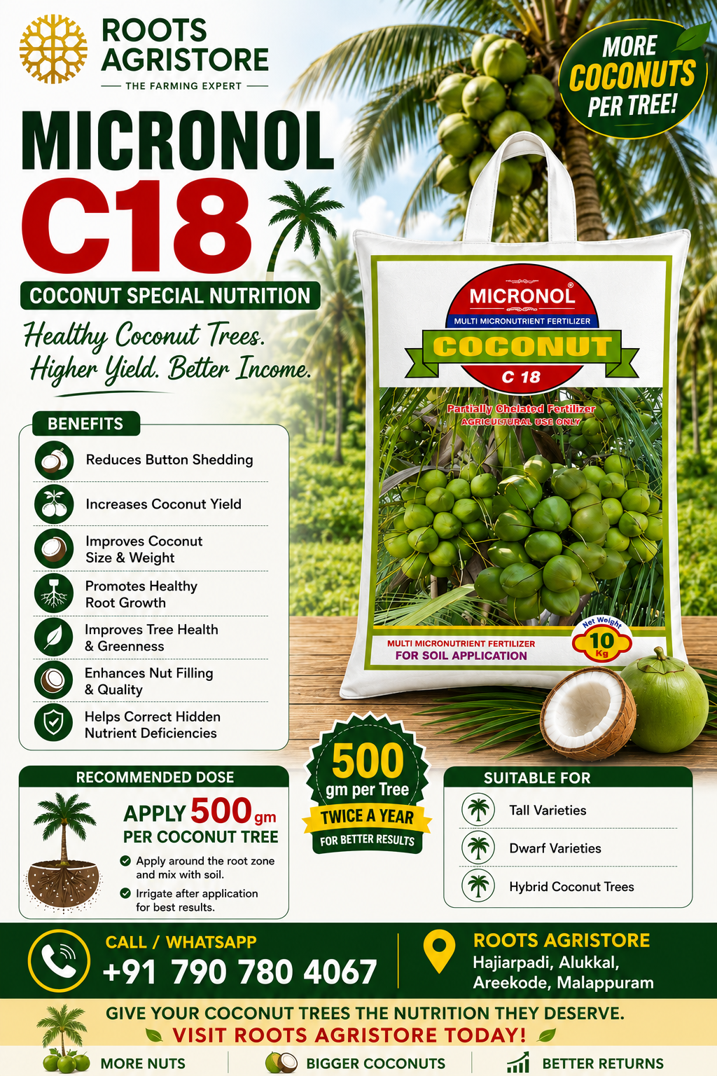 C18 Coconut Special Micronutrient Fertilizer